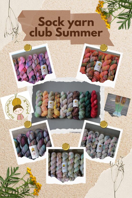 3-Month Sock Yarn Club: Preparing for Christmas Gifts